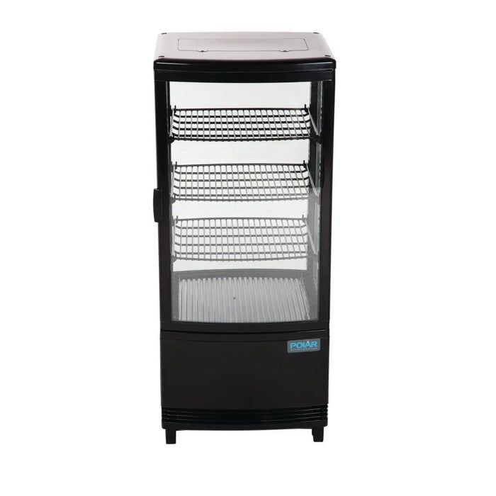 Polar Polar C-Series Energy Efficient Curved Door Display Fridge Black - 86Ltr