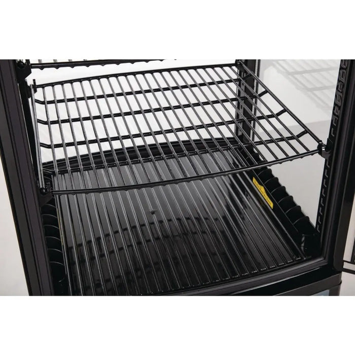 Polar Polar C-Series Energy Efficient Curved Door Display Fridge Black - 86Ltr