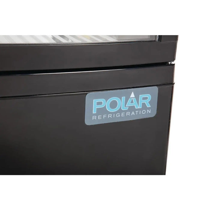 Polar Polar C-Series Energy Efficient Curved Door Display Fridge Black - 86Ltr