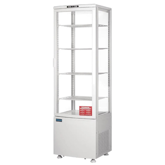 Polar Polar C-Series Energy Efficient Curved Door Display Fridge White - 235Ltr
