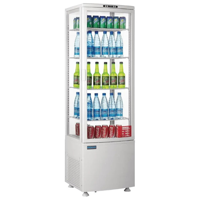 Polar Polar C-Series Energy Efficient Curved Door Display Fridge White - 235Ltr