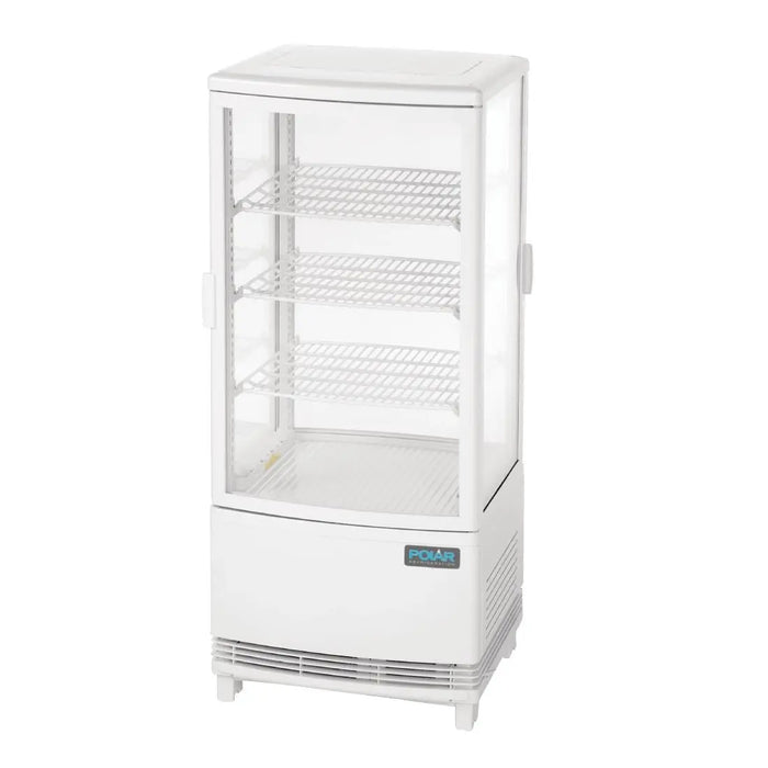 Polar Polar C-Series Energy Efficient Curved Door Display Fridge White - 86Ltr