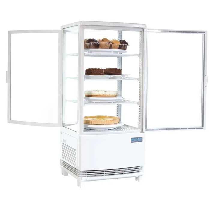 Polar Polar C-Series Energy Efficient Curved Door Display Fridge White - 86Ltr
