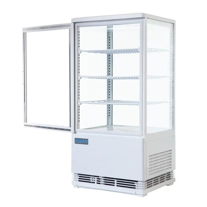 Polar Polar C-Series Energy Efficient Curved Door Display Fridge White - 86Ltr