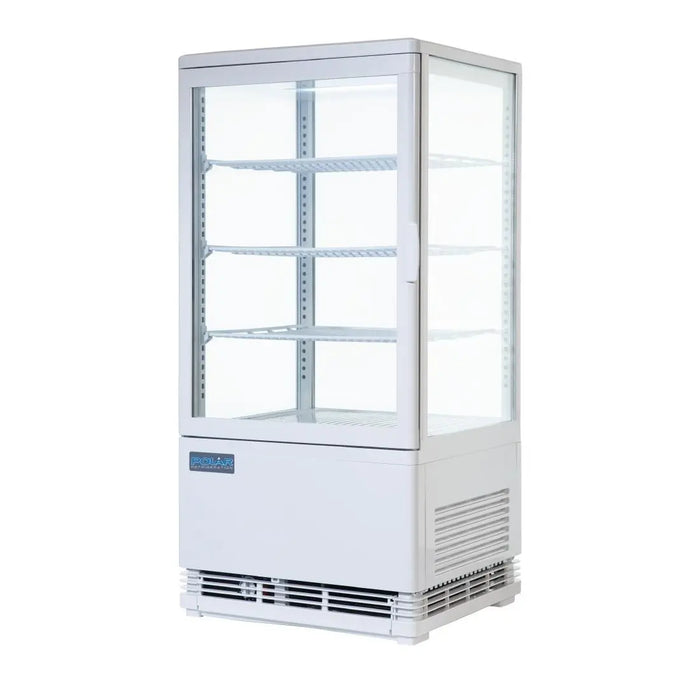 Polar Polar C-Series Energy Efficient Curved Door Display Fridge White - 86Ltr