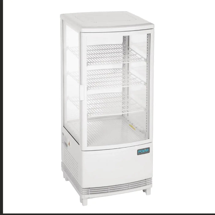 Polar Polar C-Series Energy Efficient Curved Door Display Fridge White - 86Ltr