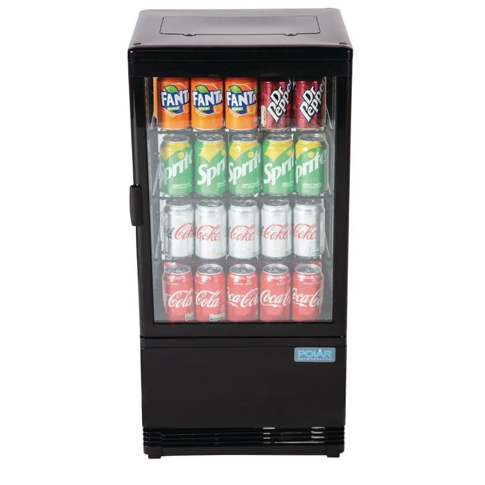 Polar Polar C-Series Energy Efficient  Display Fridge Black - 68Ltr