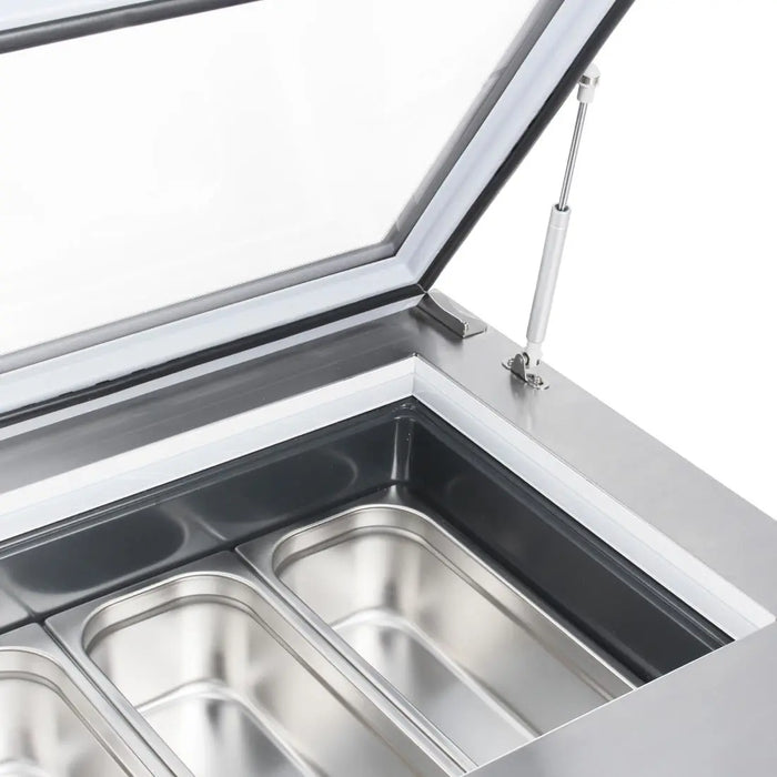 Polar Polar G-Series Countertop Display Freezer Servery - 4 x Napoli Pans