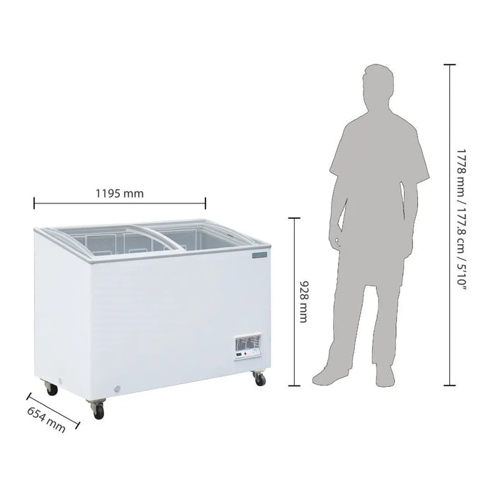 Polar Polar G-Series Display Chest Freezer - 270Ltr
