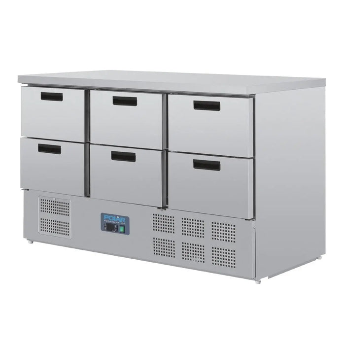 Polar Polar G-Series Refrigerated Prep Counter Six Drawer
