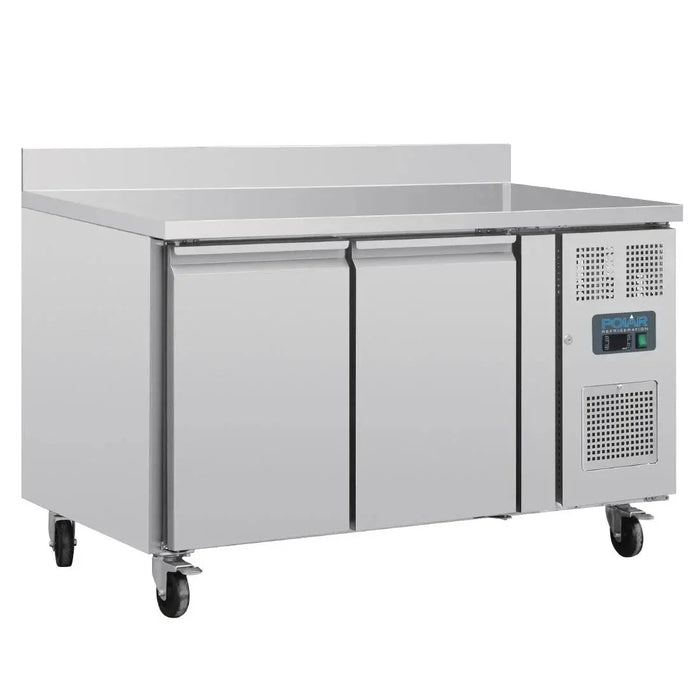 Polar Polar U-Series Double Door Counter Fridge with Upstand - 282Ltr