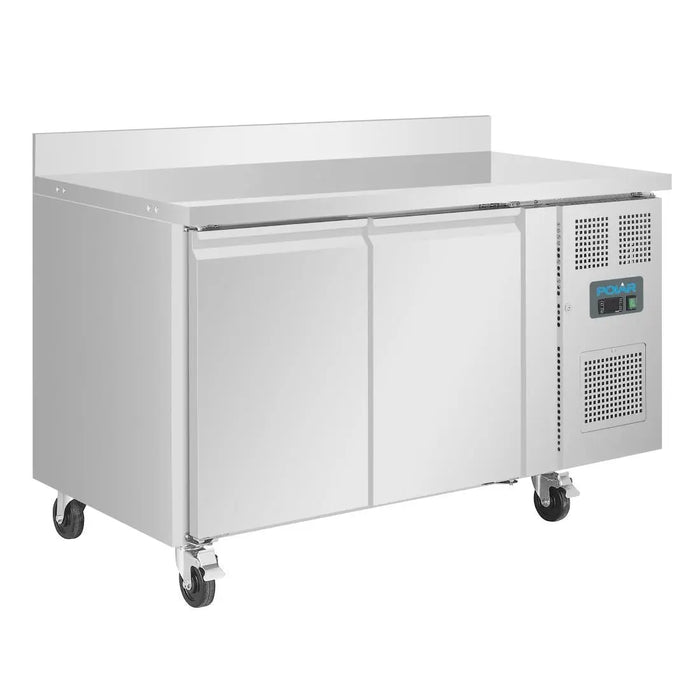 Polar Polar U-Series Double Door Counter Fridge with Upstand - 282Ltr