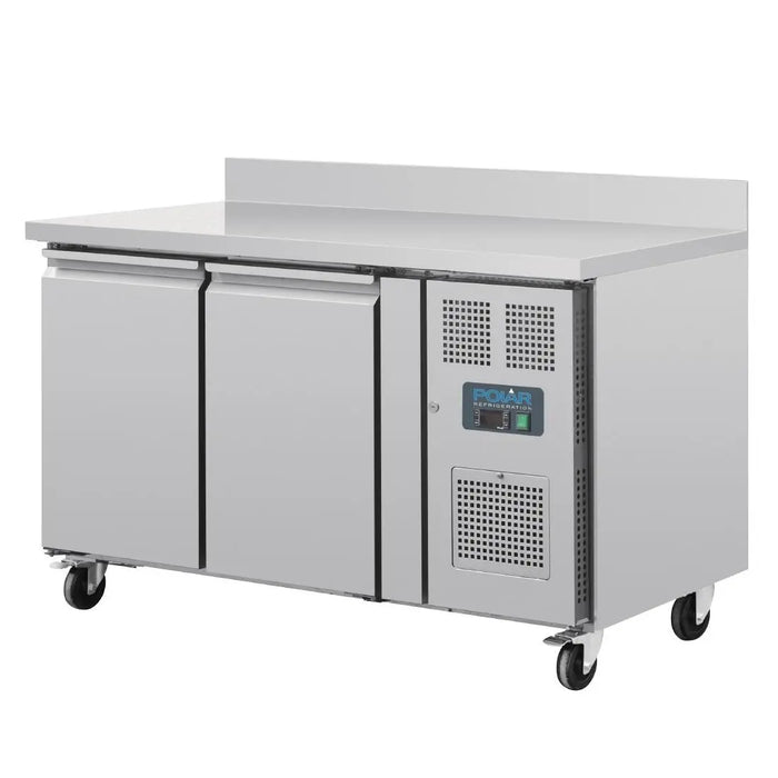 Polar Polar U-Series Double Door Counter Fridge with Upstand - 282Ltr