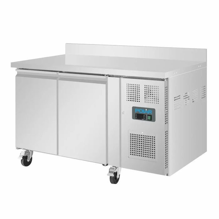 Polar Polar U-Series Double Door Counter Fridge with Upstand - 282Ltr