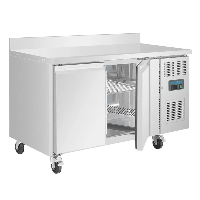 Polar Polar U-Series Double Door Counter Fridge with Upstand - 282Ltr