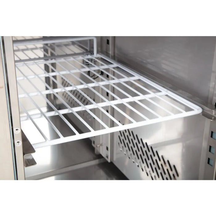 Polar Polar U-Series Double Door Counter Fridge with Upstand - 282Ltr
