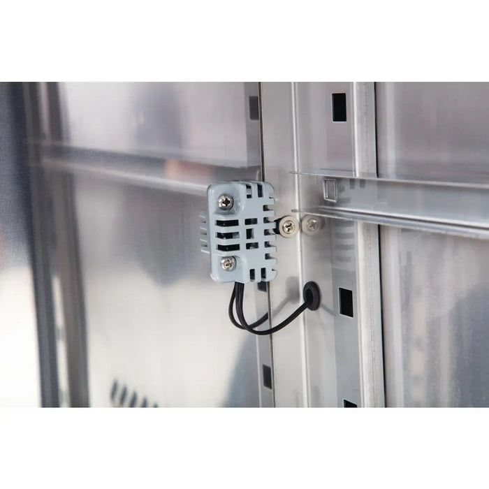 Polar Polar U-Series Double Door Counter Fridge with Upstand - 282Ltr