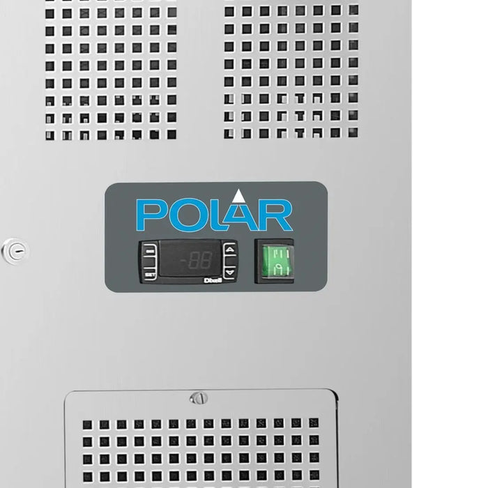 Polar Polar U-Series Double Door Counter Fridge with Upstand - 282Ltr