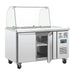 Polar U-Series Double Door Refrigerated Gastronorm Saladette Counter 1360mm  Preparation Fridges