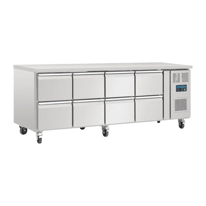 Polar U-Series Eight Drawer Gastronorm Counter Fridge – DA549-A - DA549-A - Simply Hospitality NZ