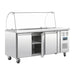 Polar U-Series Triple Door Refrigerated Gastronorm Saladette Counter 1795mm  Preparation Fridges