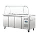 Polar U-Series Triple Door Refrigerated Gastronorm Saladette Counter 1795mm  Preparation Fridges