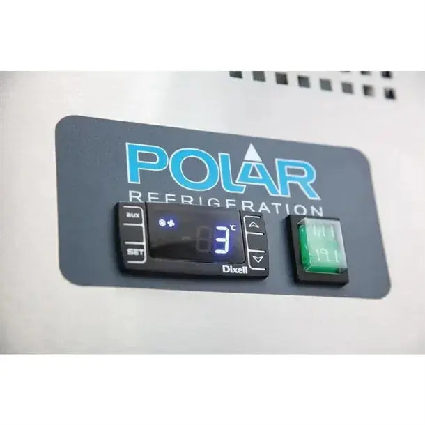 Polar U-Series Double Door Refrigerated Gastronorm Saladette Counter 1360mm  Preparation Fridges