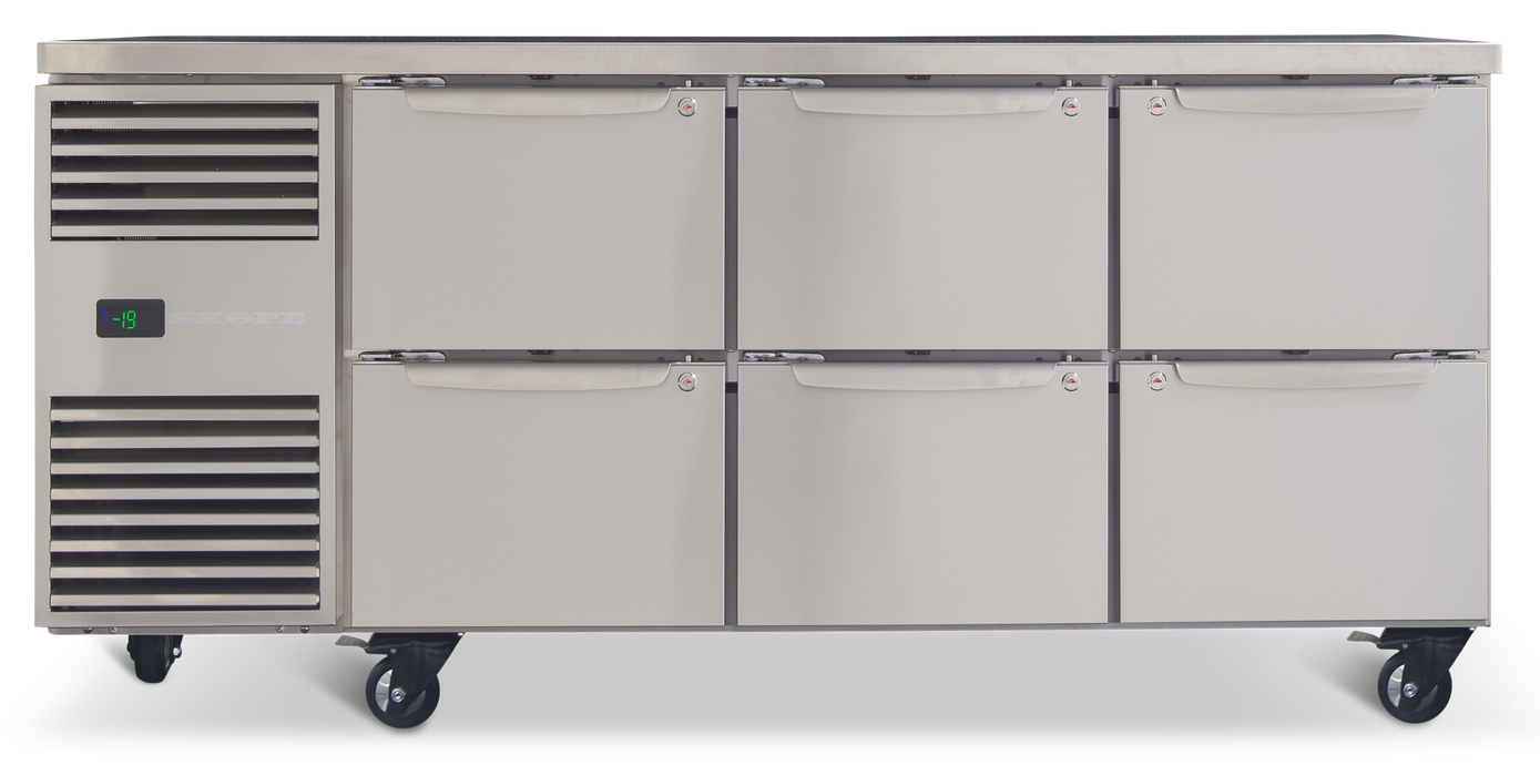 SKOPE ProSpec 6 Drawer Underbench Freezer - PG11.UBF.3.D2-D2-D2 product image