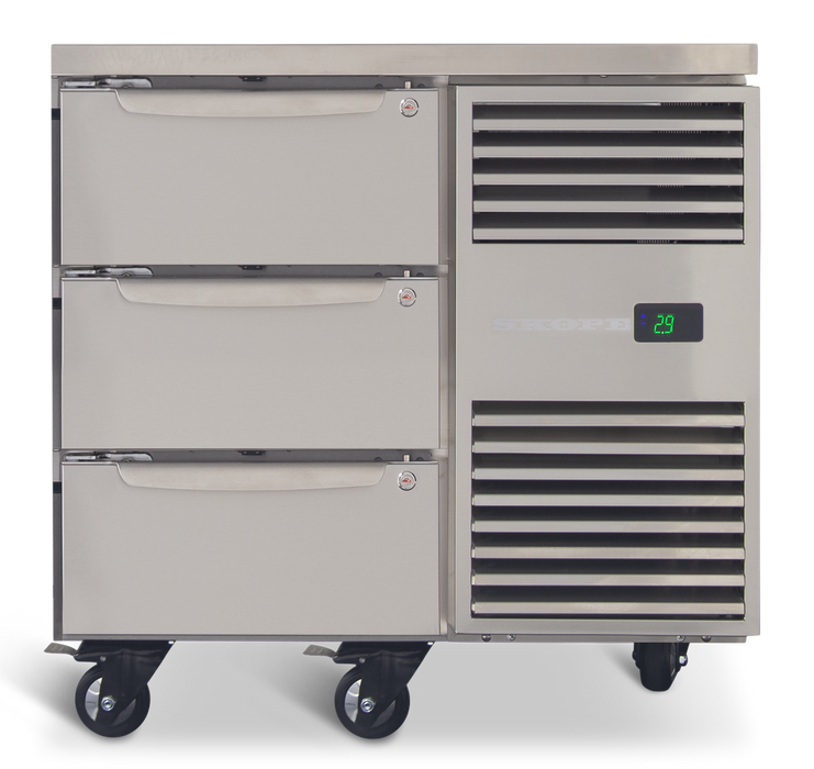 SKOPE ProSpec 3 Drawer Underbench Fridge - PG11.UBR.1.D3.RH product image