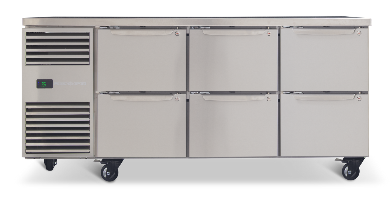 SKOPE ProSpec 6 Drawer Underbench Fridge - PG11.UBR.3.D6 product image