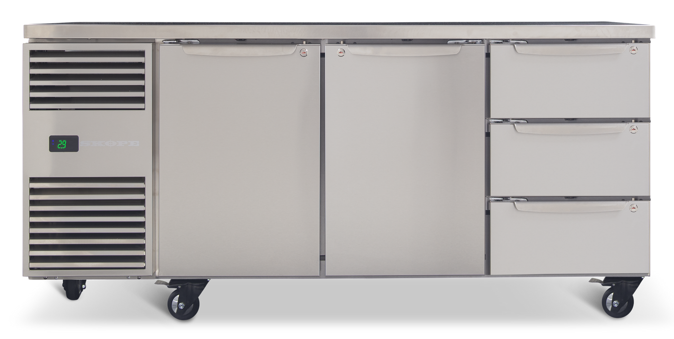 SKOPE ProSpec 5 Door Underbench Fridge - PG11.UBR.3.SD-SD-D3 product image