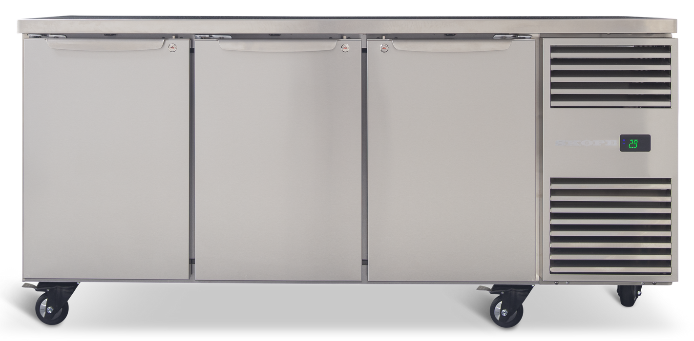 SKOPE ProSpec 3 Door Underbench Fridge - PG11.UBR.3.SD.RH product image