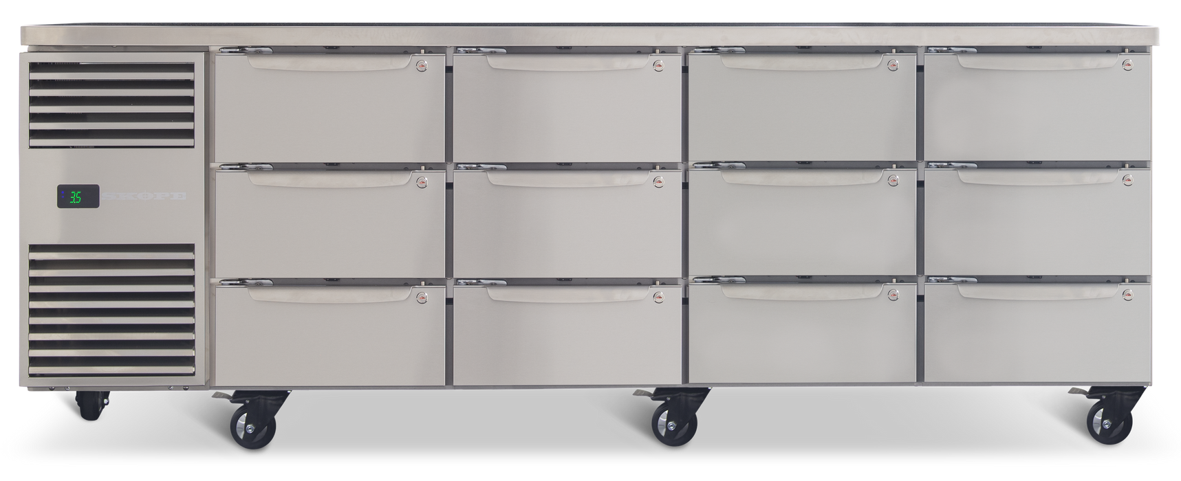 SKOPE ProSpec 12 Drawer Underbench Fridge - PG11.UBR.4.D3-D3-D3-D3 product image