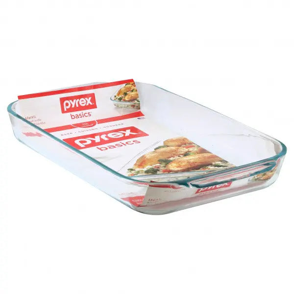 Pyrex Basics Oblong Glass Baking Dish 4.5L  Baking Dishes