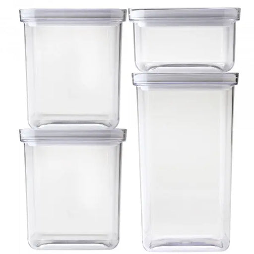Pyrex Canister Rectangle 4pc Set  Food Storage