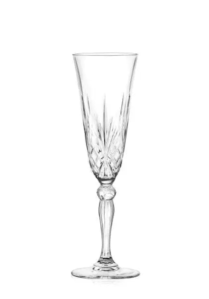 RCR Melodia Flute Glass 160ml - Set 6  Wine Glasses