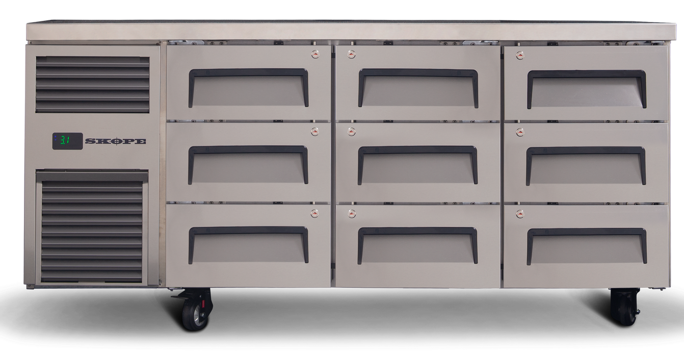 SKOPE ReFlex 9 Drawer Underbench Fridge - RF7.UBR.3.D9 product image