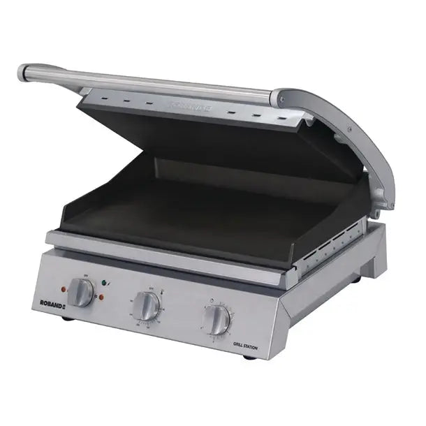 Roband 8 Slice Grill Station Ribbed Top & Smooth Bottom Non-Stick 2990watt