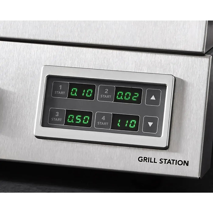Roband 8 Slice Grill Station Smooth Plate with Electronic Timer 10 Amp
