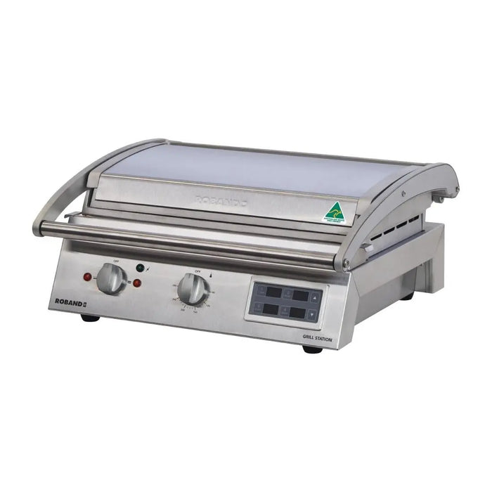 Roband 8 Slice Grill Station Smooth Plate with Electronic Timer 15 Amp