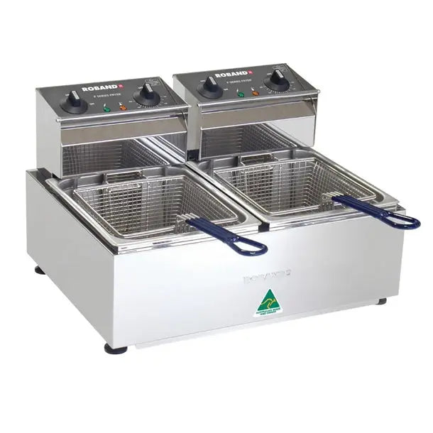 Roband F-Series Countertop Fryer F25 Double Pan 2x 5Ltr 2x 10Amps