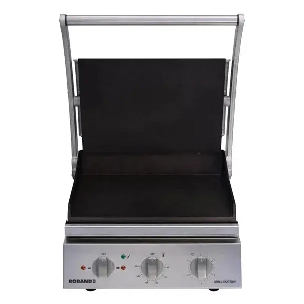 Roband Grill Station GSA610ST Smooth Plates Non-Stick Coated 6 Slice 10