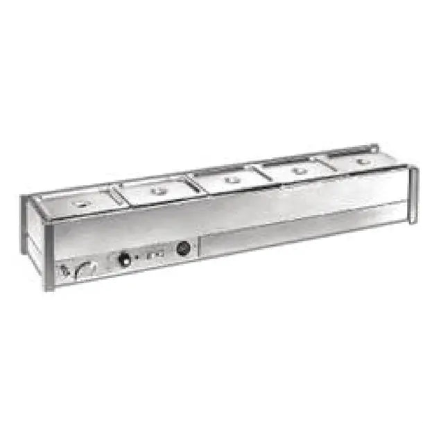Roband Hot Bain Marie BM16A 1 row x 6 1/2 incl 6x 1/2 size 100mm Pans&Lids(B2B)