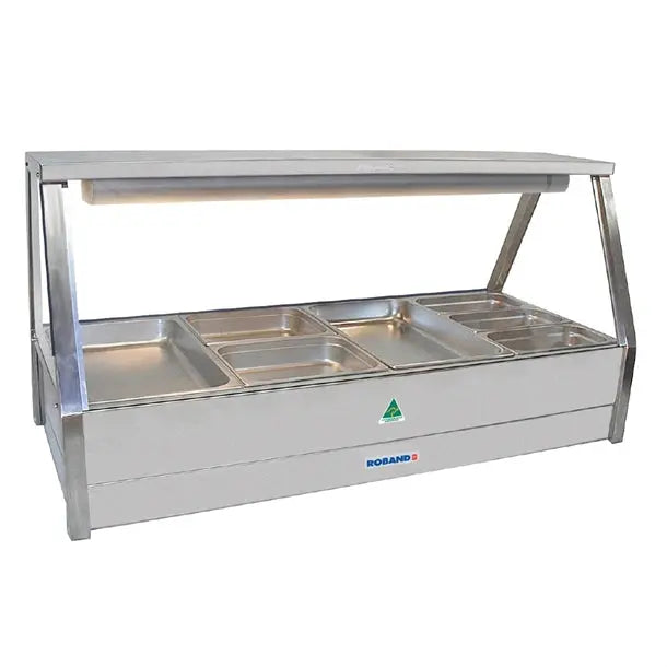 Roband Hot Food Display Bar fits - 8x1/265mm or 4x1/165mm Pans