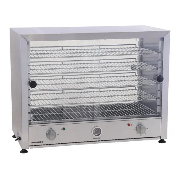 Roband Pie Master Pie Warmer PM100G Glass Doors Both Sides - 100 Pies