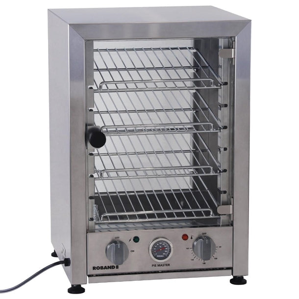 Roband Pie Master Pie Warmer PM25 Hinged Glass Door - 25 Pies