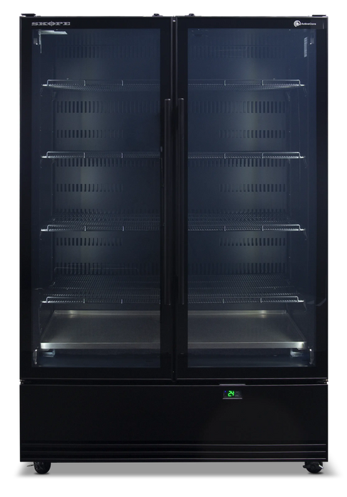 SKOPE ActiveCore 2 Door Display Fridge - Black - BME1200N-A product image