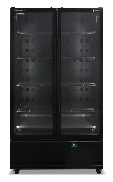 SKOPE ActiveCore 2 Door Display Fridge - Black - SKB900N-A product image