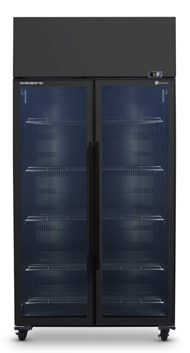 SKOPE ActiveCore 2 Door Display Fridge - Black - SKT1000N-A product image