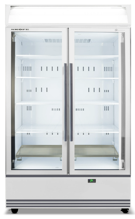 SKOPE ActiveCore 2 Door Display Fridge - White - BME1200N-AC product image
